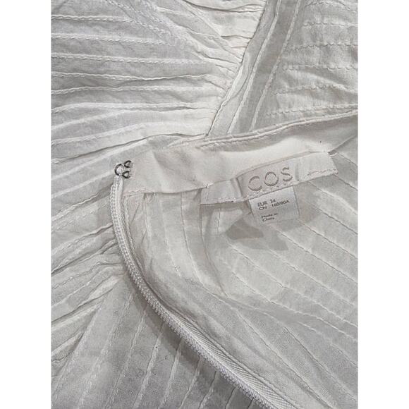 Cos Puffed Sleeves Cotton White Blouse Top Size S A003711 - Picture 9 of 10